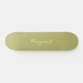 Custom Olive Green Skateboard - Machen Sie es heut (Horizontal)