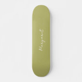 Custom Olive Green Skateboard - Machen Sie es heut (Vorne)