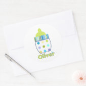 Custom Oliver Baby Flasche Runder Aufkleber (Umschlag)