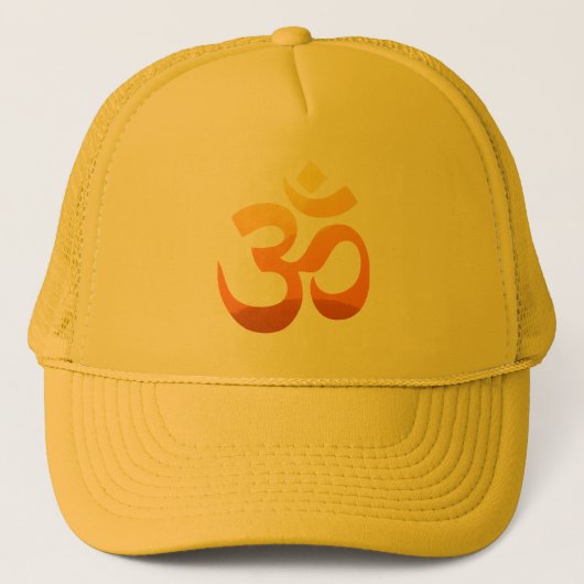 Custom Om Mantra Symbol Mens Womens Unisex Truckerkappe (Vorderseite)