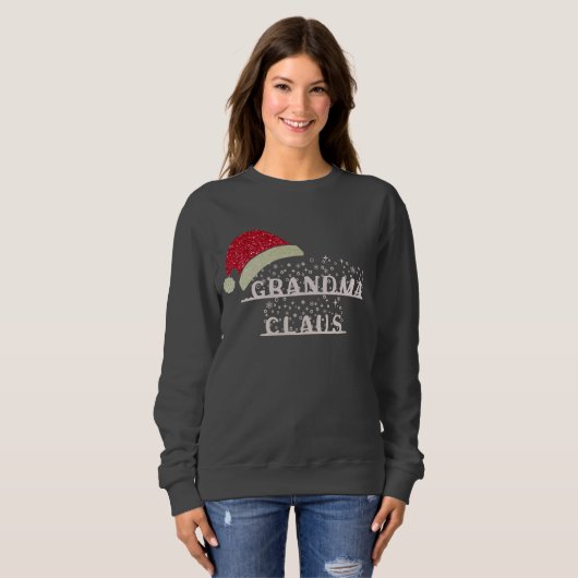 Custom Oma Clause Weihnachten Sweatshirt (Vorne ganz)