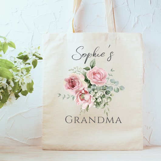 Custom Oma Floral Totbeutel Tragetasche