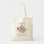 Custom Oma Floral Totbeutel Tragetasche (Vorne)