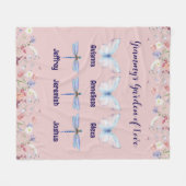 Custom Oma Garden of Liebe Gift Fleecedecke (Vorderseite (Horizontal))