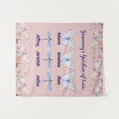 Custom Oma Garden of Liebe Gift Wandteppich (Vorderseite (Horizontal))