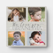 Custom Oma Oma Grandchildren Fotos Fotoplatte (Vorderseite)