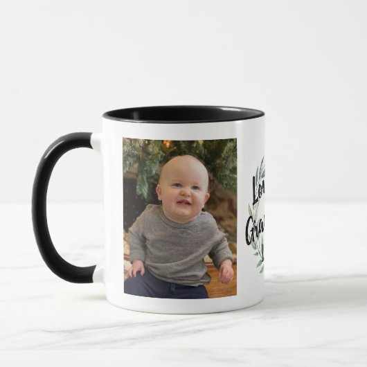 Custom Oma Opa Foto Tasse von Großkind (Links)