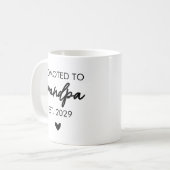 Custom Oma & Opa Tasse, Baby Dusche Geschenk Kaffeetasse (Vorderseite Links)