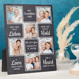 Custom Oma Unique Foto Collage Fotoplatte