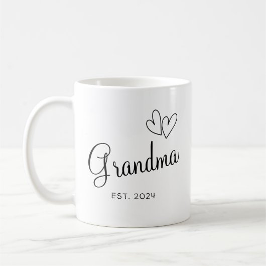 Custom Oma's Coffee Cup Weihnachtsgeschenk für Gr Kaffeetasse (Links)
