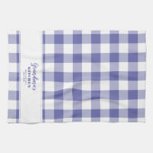 Custom Oma's Kitchen Periwinkle Blue Elegant Geschirrtuch (Horizontal)