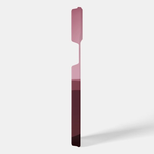 Custom Ombre Mauve Taupe Light Blush Pink Abstrakt iPhone Hülle (Rechte Seite)