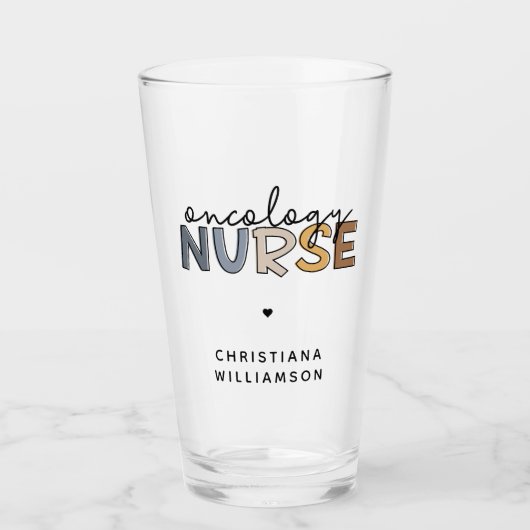 Custom Oncology Nurse Oncology RN Geschenke Glas (Vorderseite)
