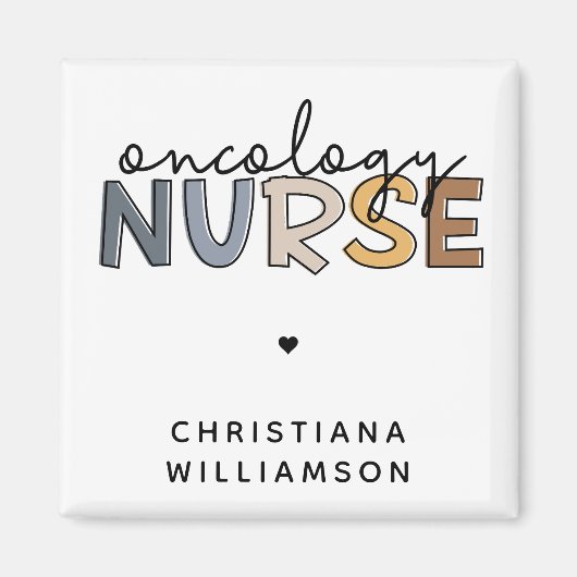 Custom Oncology Nurse Oncology RN Geschenke Magnet (Vorne)