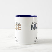 Custom Oncology Nurse Oncology RN Geschenke Zweifarbige Tasse (Mittel)