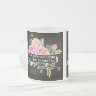 Custom One Foto Artwork Slogan 10 oz Mattglastasse