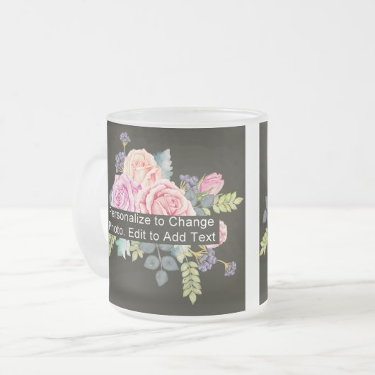 Custom One Foto Artwork Slogan 10 oz Mattglastasse (Vorderseite Links)