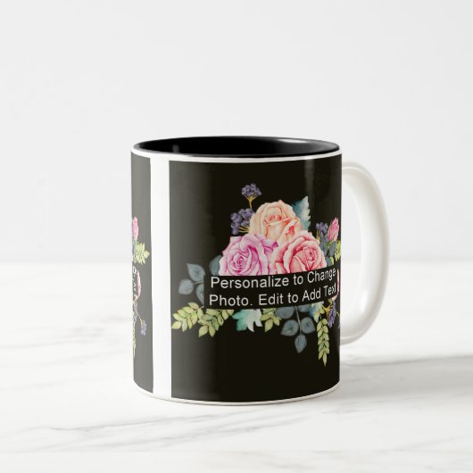 Custom One Foto Artwork Slogan 11 oz Zweifarbige Tasse (VorderseiteRechts)