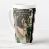 Custom One Foto Artwork Slogan Large Milchtasse (Linke Ecke)