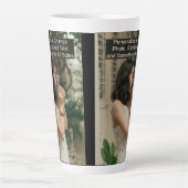 Custom One Foto Artwork Slogan Large Milchtasse (Vorderseite)