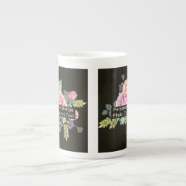 Custom One Foto Artwork Slogan Porzellantasse