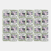 Custom One Foto Frohe Weihnachts-Blätter Berries Geschenkpapier Set (Vorderseite)