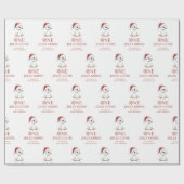 Custom One Jolly Goose December First Birthday Geschenkpapier (Flach)