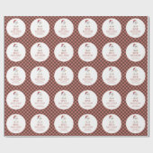 Custom One Jolly Goose December First Birthday Geschenkpapier (Flach)