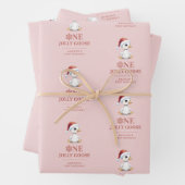 Custom One Jolly Goose December First Birthday Geschenkpapier Set (Beispiel)
