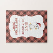 Custom One Jolly Goose December First Birthday Puzzle (Horizontal)