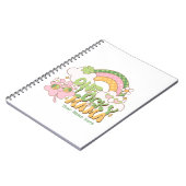Custom One Lucky Mama Cute Retro Groovy Notizblock (Linke Seite)