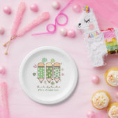 Custom One Lucky Teacher School Party Pappteller (Party)