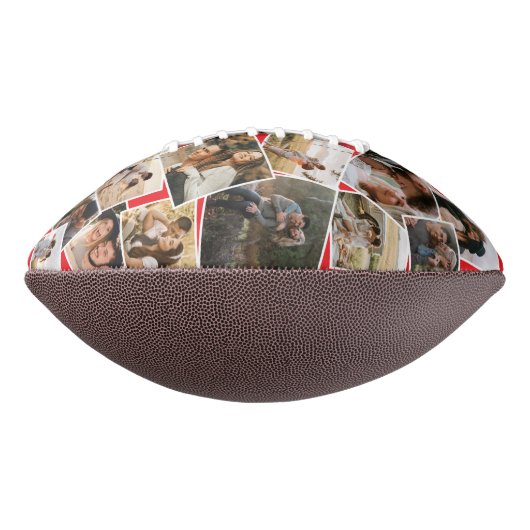 Custom “Only One in My Huddle” 12 Photo Football (Gedreht 90)
