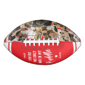 Custom “Only One in My Huddle” 12 Photo Football (Vorderseite)