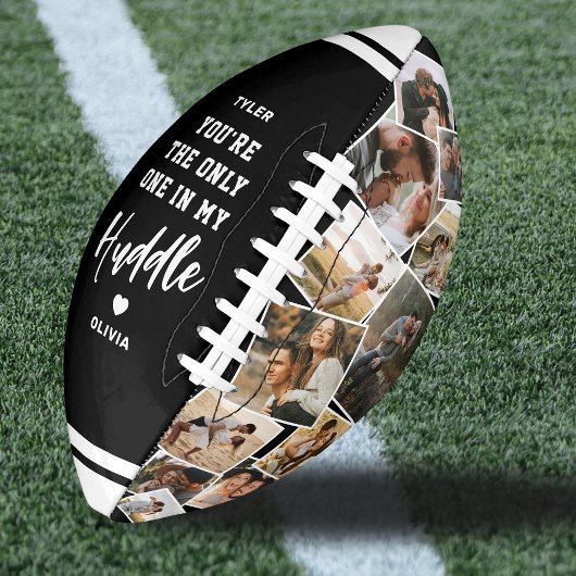 Custom “Only One in My Huddle” 12 Photo Football