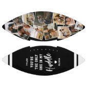 Custom “Only One in My Huddle” 12 Photo Football (Paneele)
