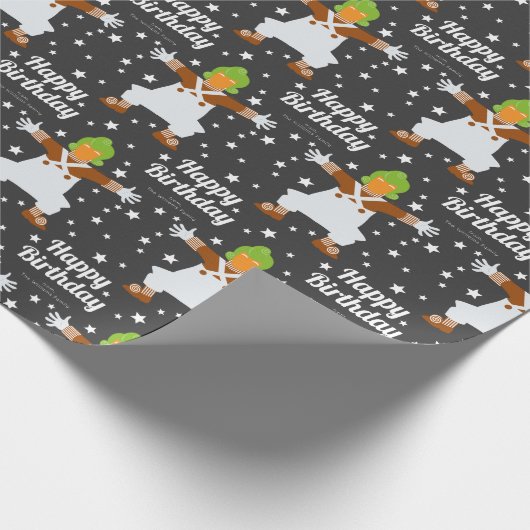 Custom Oompa Loompa Happy Birthday Geschenkpapier (Ecke)
