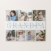 Custom Opa 7 Foto Großkinder Collage Puzzle (Horizontal)