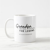 Custom Opa. Der Mann. Der Mythos Die Legende. Kaffeetasse (Links)