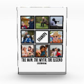 Custom Opa der Mann Mythos Legende 8 Foto Collage (Vorderseite)