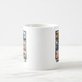 Custom Opa der Mann Mythos Legende 8 Foto Collage Kaffeetasse (Mittel)