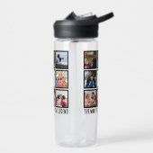 Custom Opa der Mann Mythos Legende 8 Foto Collage Trinkflasche (Links)