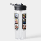 Custom Opa der Mann Mythos Legende 8 Foto Collage Trinkflasche (Rechts)