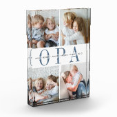 Custom Opa Grandchildren Fotoblock (Links)