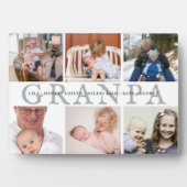 Custom Opa & Grandkids Foto Collage Plaque Fotoplatte (Vorderseite)