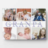 Custom Opa & Grandkids Foto Collage Plaque Fotoplatte (Vorderseite)