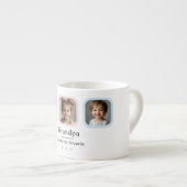 Custom Opa mit 2 Grandkids Foto Geschenk Espressotasse (Vorderseite Rechts)