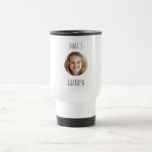"Custom Opa | Personalisiertes Foto Travel Mug" Reisebecher (Mittel)