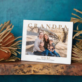 Custom Opa Wir Liebe Sie Foto-Namen Fotoplatte (Seite)