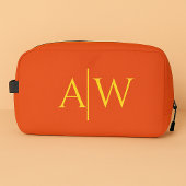Custom Orange Bridesmaid Makeup Bag, Bridal Gift Waschbeutel